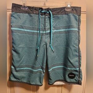RVCA Men's Striped Board Shorts / Swim Trunks